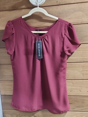 Chiffon Scoop Neck